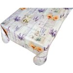 Cpm - nappe en toile cire rectangulaire provenale arles - l. 140 x l. 200 cm - gris