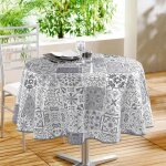 Nappe - toile cirée ronde - diamètre 160 cm - persane Nappe - toile cirée ronde - diamètre 160 cm - persane