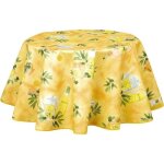 Cpm - nappe en toile cire ronde provenale pistou - diam. 150 cm - jaune