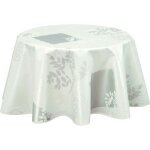 Cpm - nappe en toile cire ronde provenale vera - diam. 135 cm - blanc