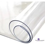 Nappe transparente �paisse 2 mm d�paisseur au m�tre 120 x 100 cm - largeur 120 cm - roul� sur tube (sans ...