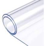 Nappe transparente pvc 90 x 150cm protection table antit�che pour maison ext�rieur facile � nettoyer ...