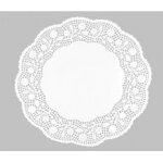 Napperons papier blanc 34 cm - lot de 10 pieces -