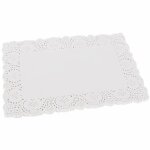 Napperons papier dentelle blanc rectangulaires - 100 blanc365x26cm g�teau mariage d�coration emballage ...