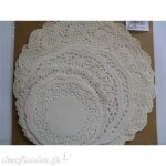 Napperon en papier dentelle - blanc - 11 cm - 60 pices - idal pour gteaux et scrapbooking