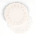 Napperons vintage en dentelle (x10) blanc Napperons vintage en dentelle (x10) blanc