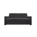 Narcisse canap convertible 3 places gris ardoise diva literie 140cm