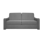 Nassau canapé convertible 3 places gris matelas dunlopillo 140cm Nassau canapé convertible 3 places gris matelas dunlopillo 140cm