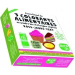 Nat - ali - colorants alimentaires tui 3 couleurs poudre 30gr