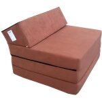 Natalia spzoo matelas 200x70x10 cm pliant pour adultes et enfants choix des couleurs 200 cm de long (marron ...