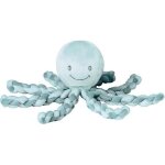 Nattou doudou pieuvre musicale lapidou - 100% polyester - vert menthe et gris