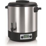 Nature&saveurs strilisateur de bocaux lectrique cuve inox avec cran lcd robinet et minuteur 31l 2000w ...