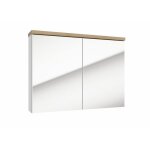 Naturel - armoire  miroir naturel stilla 80x60x15 cm blanc (stillae08001)