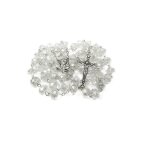 Nazareth store collier chapelet perles cristallines transparentes m�daille terre sainte croix j�sus pour ...