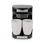 Cafetière - nedis - 2 tasses - 450w - compacte - filtre nylon Cafetière - nedis - 2 tasses - 450w - compacte - filtre nylon