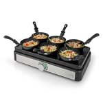 Ensemble wok - nedis - fcra310fbk6 - aluminium - noir - 6 personnes Ensemble wok - nedis - fcra310fbk6 - aluminium - noir - 6 personnes