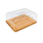 Nerthus fih 676 plat  fromage dme en pvc bote en bois idal pour garder votre fromage frais bambou ...