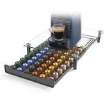 Nespresso porte capsule de caf pod support de tiroir de rangement en verre tremp en cristal pour 60 ...