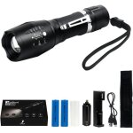 Netboat g700 x800 led zoom militaire niveau tactique lampe torche + batteries + usb chargeur + boite Netboat g700 x800 led zoom militaire niveau tactique lampe torche + batteries + usb chargeur + boite