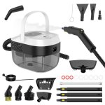 Nettoyant vapeur 2500w nettoyeur vapeur � main 1600ml r�servoir deau 3 vitesses r�glables pour fen�tres ...