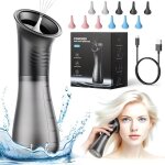 Nettoyeur doreille am�lior� avec poubelle int�gr�e et �cran lcd. batterie 2000mah lavage s�r recharge ...