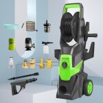 Nettoyeur haute pression 3000 w 150 bars 540 l / h buse r�glable pour nettoyage de voitures cl�tures ...