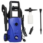 Nettoyeur haute pression - durhand - 1600w d�bit 432 l / h pompe en aluminium 130 bars tuyau 6m - 235x27x68cm ...