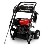 Nettoyeur � haute pression � essence - eberth - 210 bar pression - 5 buses - 196cc - moteur 4 - temps ...