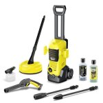 Nettoyeur haute pression karcher k 3 fj home - pression 120 bar - dbit 380 l / h - buse  jet plat - ...