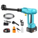 Nettoyeur haute pression sans fil 200 bars - 21 v - moteur sans balais 1000 w buse r�glable 6 en 1 + ...