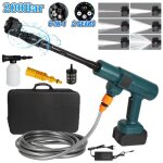 Nettoyeur haute pression sans fil 21v 200 bars nettoyeur haute pression sur batterie avec buse 6 en 1 ...