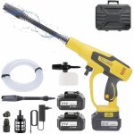 Nettoyeur haute pression sans fil - zvvn - 21v max - 200 bar - buse 6 en 1 - tuyau 5m - �cran lcd - 3 ...