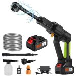 Nettoyeur haute pression sur batterie 21v max 200bar nettoyeur haute pression sans fil avec batterie ...