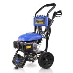 Nettoyeur haute pression thermique 4100w 206 bar dbit 570l / h essence 5 buses tuyau 8 m goodyear