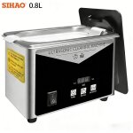 Nettoyeur ultrasonique sihao mini0. 8l - 220v / 40khz led bijoux / montre / lunettes / dentiste - garantie ...