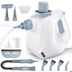 Nettoyeur vapeur 1000w avec serrure de s�curit� et kit daccessoires de 10 pi�cessteam cleaner pour taches ...