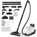 Nettoyeur vapeur 2000w pour punaises de lit costway 5bar - 19 accessoires - r�servoir 18l - roue universelle ...