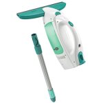 Nettoyeur pour vitre avec manche leifheit dry & clean 51001 set avec manche de 43cm pour un nettoyage ...