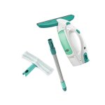 Nettoyeur pour vitre avec manche et mouilleur leifheit dry & clean 51003 set pour un nettoyage sans traces ...