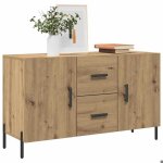 Neufbuffet bas - buffet de rangement / buffet salle � manger - ch�ne artisanal 100x36x60 cm bois ding�nierie ...