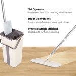 Neufu mop balai nettoyant microfibres + seau kit de vadrouille nettoyage ensemble balai - serpilli�re ...