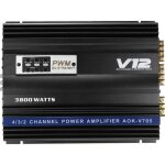 Neufu voiture subwoofer caisson de basse stereo amplificateur 3800 watt aluminium