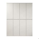 Nevada armoire de rangement 8 portes blanc.