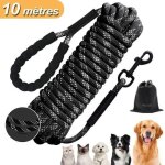 New 10m laisse pour chien - longe pour chien �lasticit� - poign�e rembourr�e souple - corde pour petits ...