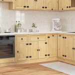 New 2026 armoire de cuisine 1 pc moderne cabinet de cuisine avec tiroir ski brun miel 60x46x815 cm pin ...