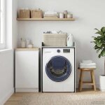 (new 2026)cabinet pour machine � laver - jilles - colonne salle de bain buanderie gris sonoma 675x62x97 ...