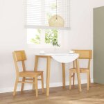 New 2026 chaises � manger lot de 2 chaises de cuisine / bureau bois massif caoutchouc 47x50x81. 5 cm ...