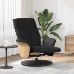 New 2026 fauteuil massant inclinable - chaise simple - multifonctionnel - noir 79x87x1045 cm tissu l3752 ...