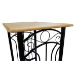 (new 2026)table cuisine + chaises(rectangle)solomonnoir ensemble de table � d�ner bois brun roux avec ...
