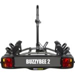 Porte - vlo sur attelage buzzrack - new buzzy bee 2 - 2 vlos - noir - acier